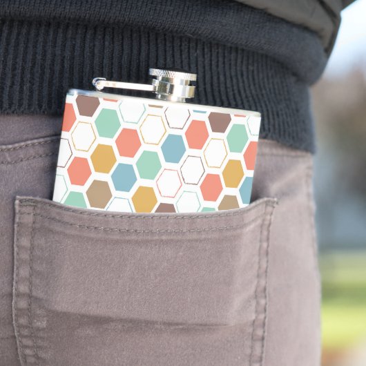 Bee Hive Module Patroon Heupfles (Voorbeeld)