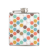 Bee Hive Module Patroon Heupfles (Voorkant)