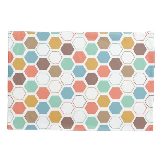 Bee Hive Module Patroon Kussensloop (Achterkant-Links)