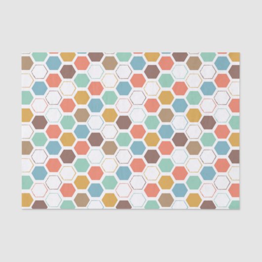 Bee Hive Module Patroon Tissuepapier (Voorkant)
