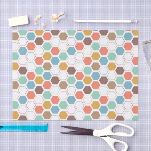 Bee Hive Module Patroon Tissuepapier (Craft)