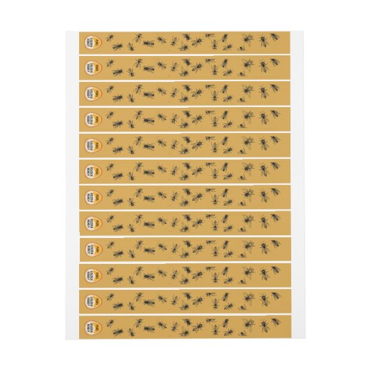 Bee Hive Tamper-bestendige beveiligingszegel Satin (Vel)