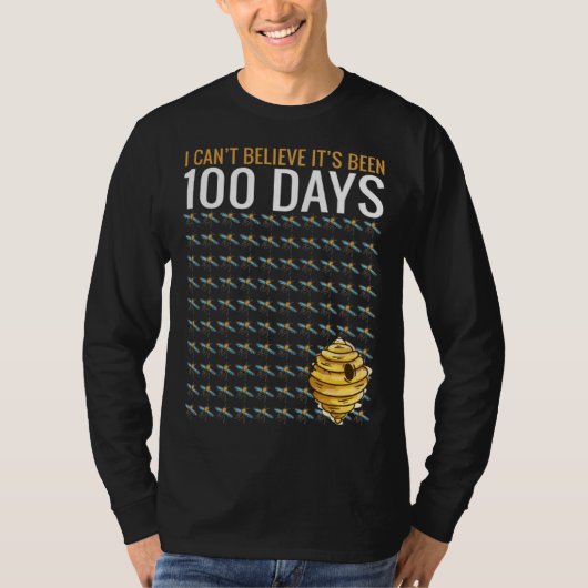 Bee Hive Tree 100 Days Of School Teacher Boys T-shirt (Voorkant)