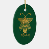 BEE HOLY kersthoningbijen Keramisch Ornament (Rechts)