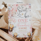 Bee Honey Invitation anniversaire Fille Bee Honey