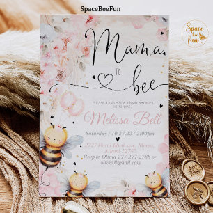 Bee Honey invitation Baby shower maman à être bébé
