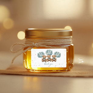 Bee Honey Jar Label Teddy beer