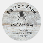 Bee Honey Produit d'affaires Sticker rond 3 pouces (Devant)