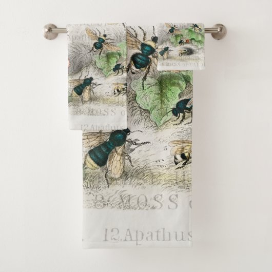 Bee Honey Travailleur Queen Bees Antique (En situation)