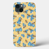 Bee Honeycomb Flowers iPhone/iPad case (Achterkant)