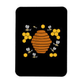 Bee Honeycomb Magneet (Verticaal)