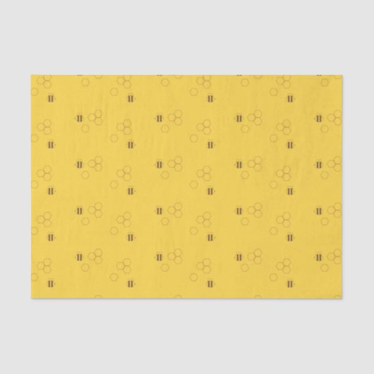 Bee Honeycomb Pattern Tissuepapier (Voorkant)