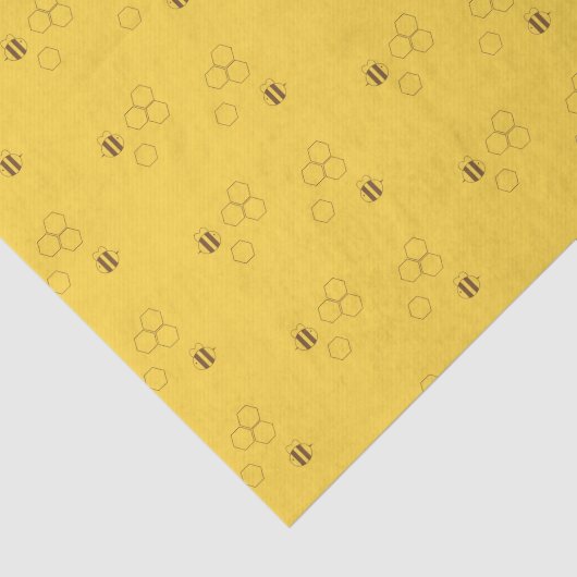 Bee Honeycomb Pattern Tissuepapier (Detail)
