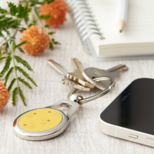 Bee Honeycomb Print Sleutelhanger