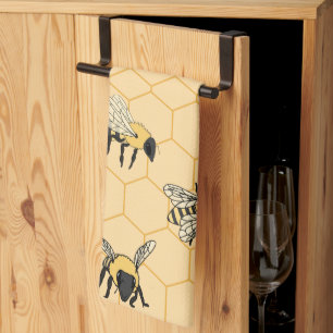 Bee Honeycomb Theedoek