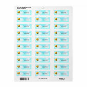 Bee Hop Bumble Bees ÉTIQUETTES DE ADRESSE (Feuille entière)