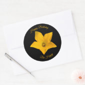 Bee in Squash Blossom Happy Anniversaire Sticker (Enveloppe)