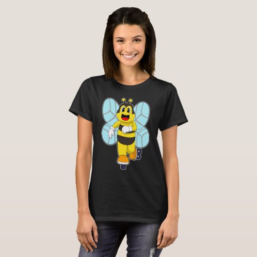 Bee Inline schaatsen Roller schaatsen T-shirt (Voorkant volledig)