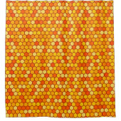 Bee-Inspired Geometric Badkamer Decor Douchegordijn (Voorkant)