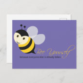 Bee jezelf briefkaart (Voorkant / Achterkant)