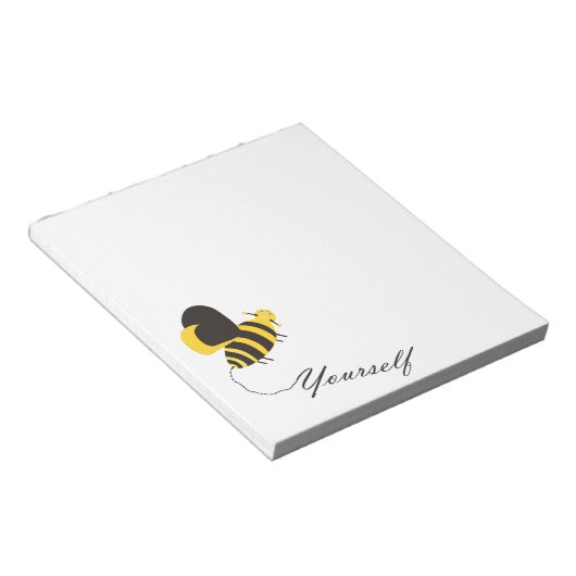 Bee jezelf notitieblok (Schuin)