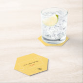 Bee keeper design aanpasbaar visitekaartje kartonnen onderzetters (Insitu)