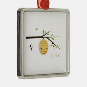 Bee Keeper Metalen Ornament (Rechts)