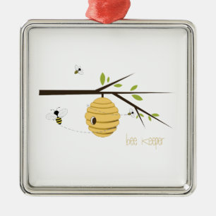 Bee Keeper Metalen Ornament