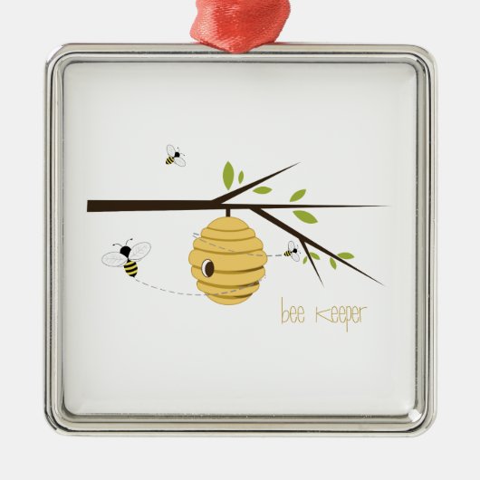 Bee Keeper Metalen Ornament (Voorkant)