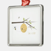 Bee Keeper Metalen Ornament (Links)