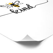 Bee kind anti bullying be kind orange foto afdruk (Hoek)