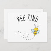 Bee Kind Briefkaart (Voorkant / Achterkant)