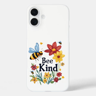 Bee Kind iPhone 16 Plus Hoesje