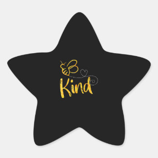 Bee Kind | Cute Bee Lover Gift | Gift voor bijenho Ster Sticker