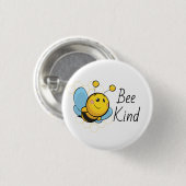 Bee Kind Cute Pinback Button (Voorkant /achterkant)