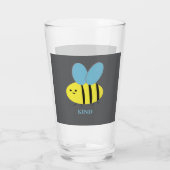 Bee Kind Grey Glas (Achterkant)