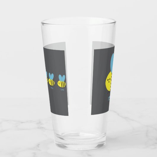 Bee Kind Grey Glas (Links)