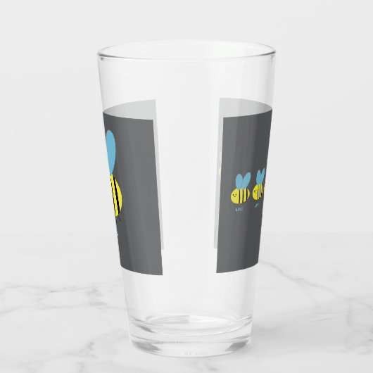 Bee Kind Grey Glas (Rechts)