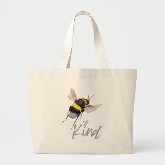 Bee Kind Grote Tote Bag (Voorkant)