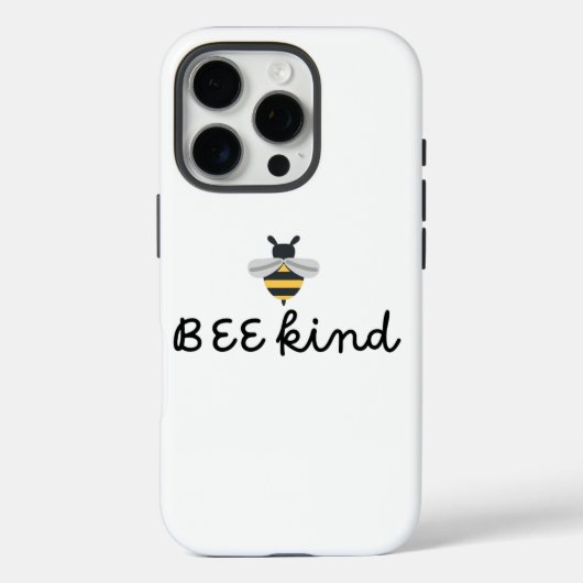 Bee Kind, iPhone 16 Pro Hoesje (Achterkant)