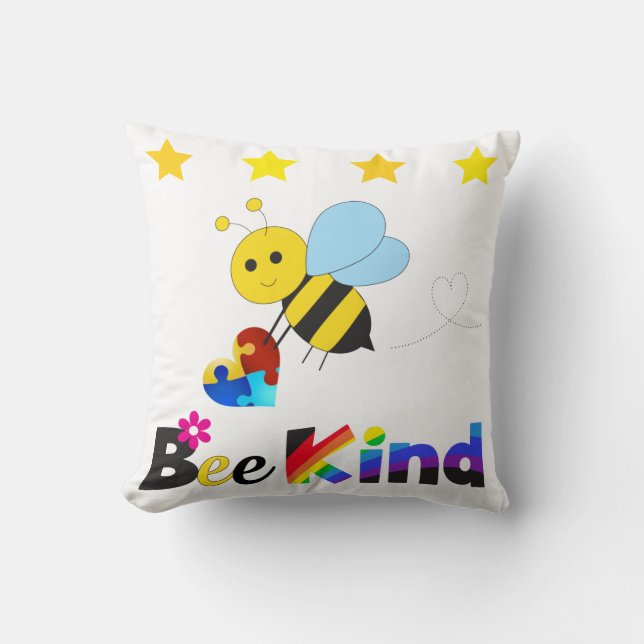 Bee Kind Kussen (Voorkant)
