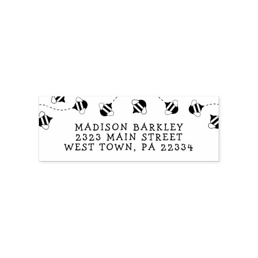 Bee Kind Leuke Bijenkorf Retouradres Stempel (Design)