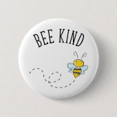 Bee Kind Ronde Button 5,7 Cm (Voorkant)
