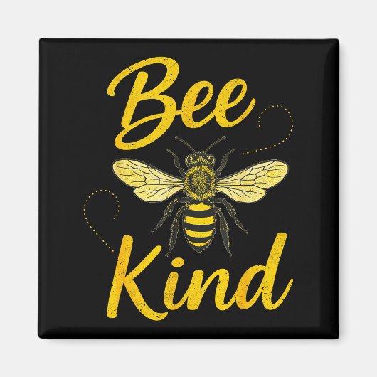 Bee Kind Sitive Quote Cute Funny Design For Kids Magneet (Voorkant)