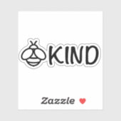 Bee Kind | soort | Wees aardig | liefde | vrede Sticker (Vel)