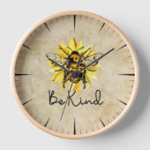 Bee Kind Wandklok (Voorkant)