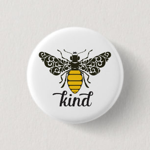 Bee Kind Wees vriendelijk bijen Ronde Button 3,2 Cm