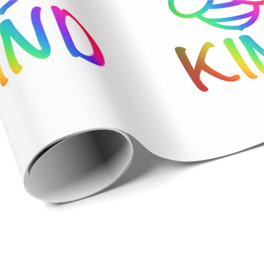 Bee kind, wees vriendelijk, kleurrijk hommel ontwe cadeaupapier (Rol Hoek)