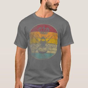 Bee koningin Gift Honey Bee Retro Style Vintage T-shirt