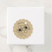 Bee Kraft Wedding Dank je wel Bedankjes Labels (In situ)